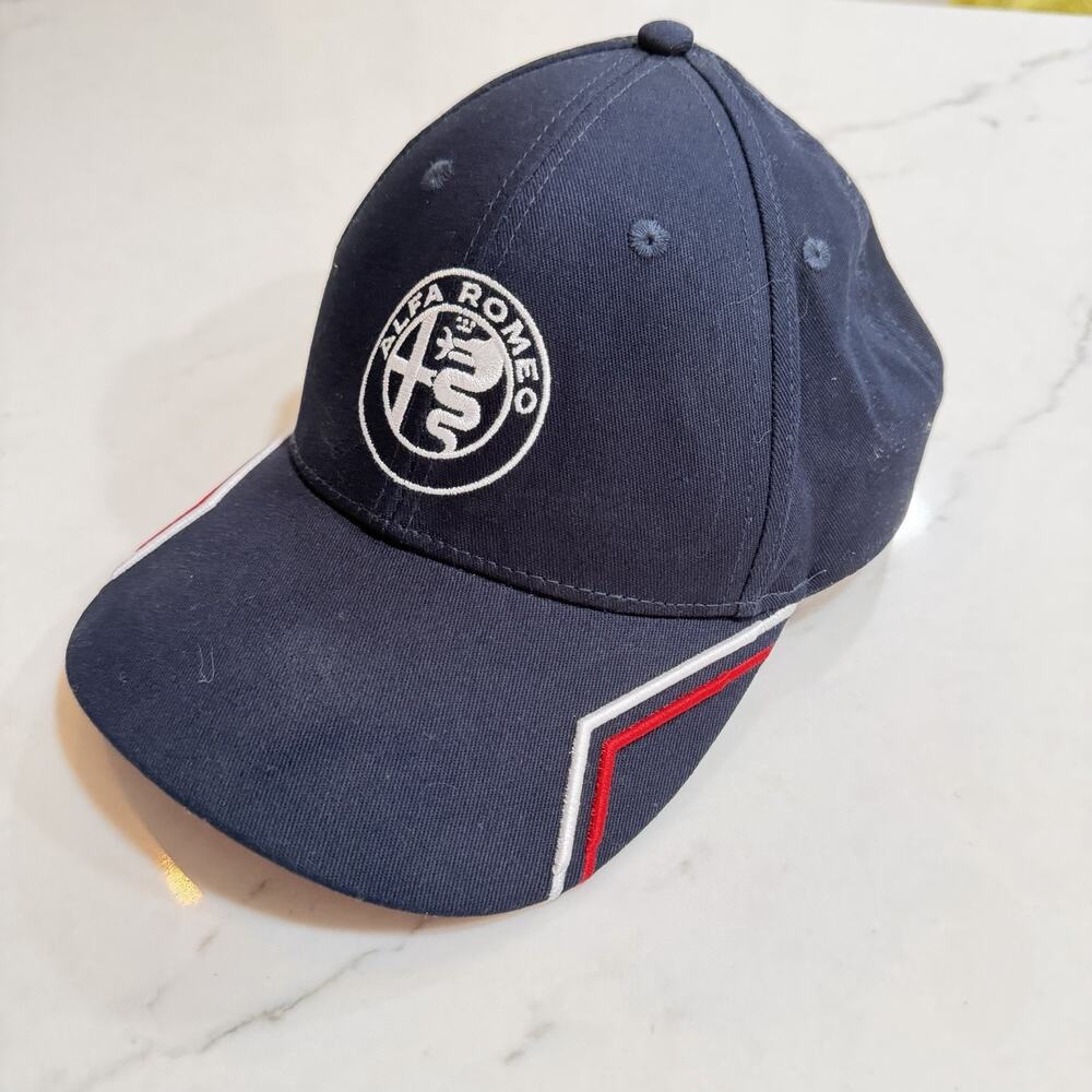 ALFA ROMEO BLUE COTTON ADJUSTABLE CAP HAT F1 strap Back Mens